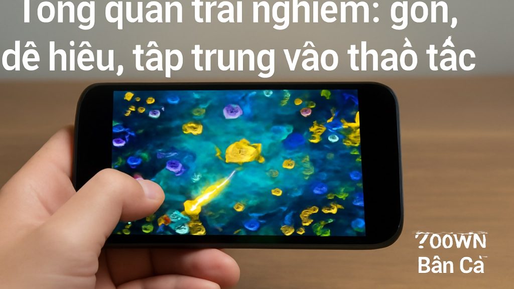Minh họa: Tổng quan trải nghiệm: gọn, dễ hiểu, tập trung vào thao tác